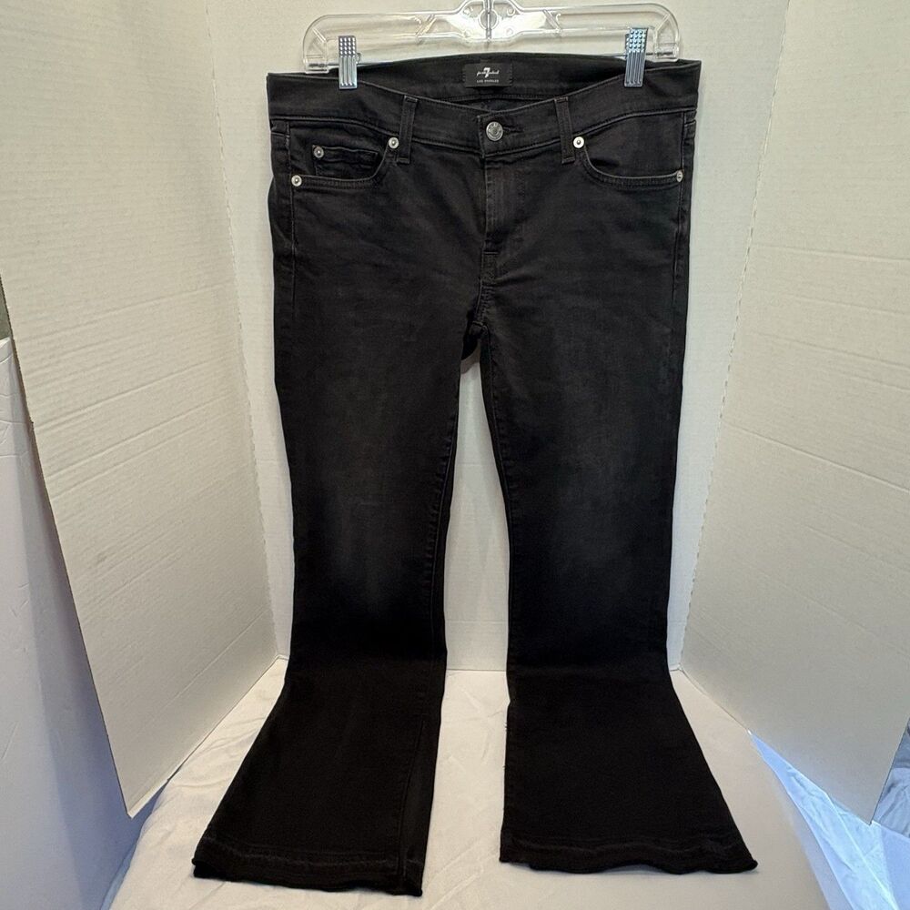 7 For All Mankind 080 Original Bootcut Release Destroy Hem Inseam Side Slit 29